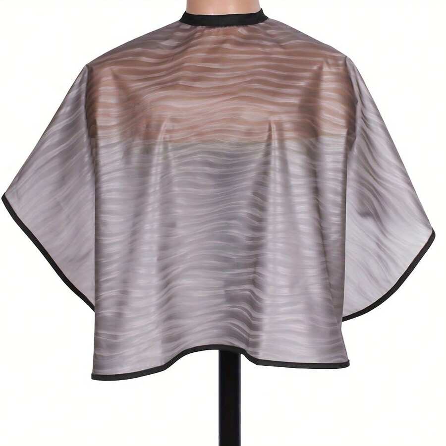 Waterproof Unisex Hair Coloring Cape, Hairdresser Short Cape, Hair Styling Makeup Apron - Apricot - View 1