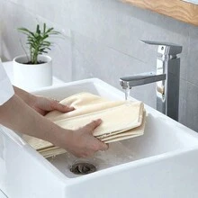 1pc Beige Fabric Underwear Storage Box With Compartments - Beige - View 4