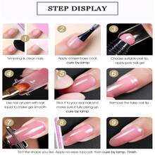 12 peças/1 peça 15g Gel de Extensão de Unhas Premium Roxo/Rosa 3 em 1 Conjunto de Gel de Unhas em 12 Cores ou Um Único Gel de Extensão de Cura Rápida DIY para Unhas para Exibir Suas Unhas de Forma Mais Bonita, Adequado para Arte de Unhas da Moda Sem Presentes de Salão - Multicolorido - Visão 11