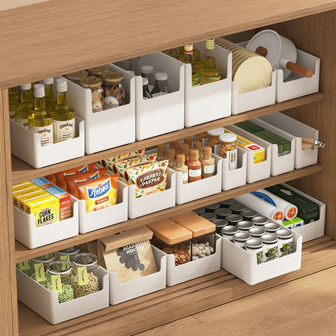 Right Angle Storage Box, Desktop, Household Kitchen Shelf, Organizing Box, Cabinet, Japanese Rectangular Miscellaneous Storage Basket Home Bathroom Decor Fall Decor Makeup Organizer Back To School