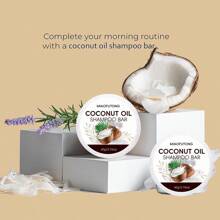Shampoo em Barra de Óleo de Coco MIAOFUTONG para Cabelos Secos, Unissex Adulto, Fórmula Hidratante com Óleo de Cocos Nucifera, Sabonete Artesanal de Limpeza Profunda para Todos os Tipos de Cabelo, 60g - Branco - Visão 8
