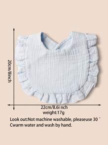 4件套糖果色婴儿围兜，配简约花卉蕾丝 - 彩色 - 查看 7