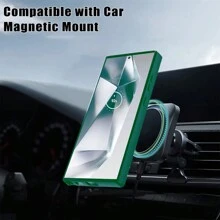 Hadaasi 1 chiếc ốp lưng bảo vệ toàn thân 360° cao cấp bằng acrylic trong suốt, có nam châm, tích hợp miếng dán màn hình, chất liệu thân thiện với da, tương thích với iPhone 17Pro/17ProMax/Apple Air/17 và Galaxy S26Ultra/S26Plus/S26/M36/S25FE, Reno14 Pro, Honor 400/400Pro/400Lite, Reno14 F, Hot 60 Pro/Hot 60 Pro+, 15C 14C - Đỏ - Xem 8