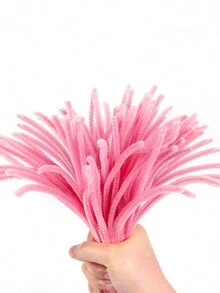 100pcs Colorful Bendable Chenille Craft Sticks, DIY Creative Pipe Cleaners, Educational Toys - Multicolor - View 13