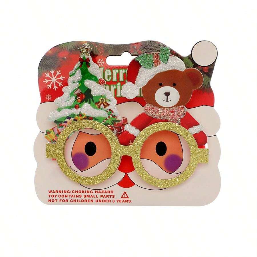 9pcs/Set Random Style Christmas Decor Glasses, Christmas Gifts, Holiday