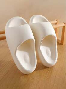 Cute Bread Design Thick-Sole Slippers, Summer Casual Indoor/Outdoor Non-Slip Slippers For Women