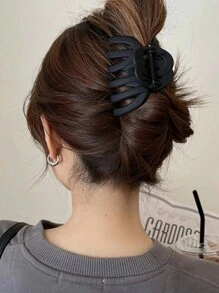 1-3个装女士西瓜造型黑色/卡其色/棕色纯色轻便塑料发夹，适合发量较多的女性，时尚多用途，优雅百搭，适合日常佩戴、外出、发型设计、洗脸、沐浴、化妆、休闲装搭配，是美发工具、美容配饰的理想之选，也是圣诞礼物、成人礼物、成人礼发饰、美容圣诞礼物、女士礼物等的理想选择。 - 彩色 - 查看 2