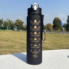 2000ml 800ml 300ml 大容量男女通用吸管杯 家用户外运动便携手拎带刻度 耐高温水瓶三件套杯子 - 多色 - 查看 5