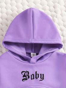 3pcs/Set Young Girl Casual Outfit Includes Hooded Sweatshirt, Camisole Vest, And Elastic Waist Pants, Lightweight Summer Clothing Set For Toddler/Little Kids - Black - View 3