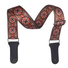 1 Peça Alça de Guitarra Multicolorida com Design Bordado, Serve para Guitarra Acústica, Guitarra Elétrica e Baixo, Inclui Alça para Cabeça do Instrumento, Alça de Guitarra, Acessórios de Guitarra, Guitarra, Capo de Ukulele, Pedal de Guitarra, Acessórios de Saxofone