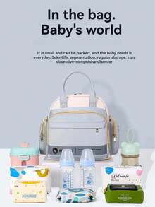 Mommy Bag Waterproof Portable Storage Bag For Mothers And Babies To Go To Work Large Capacity Mother Bag Backpack - Pink - View 4