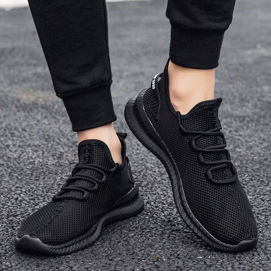 男士公路鞋、跑步鞋、网眼透气超轻运动鞋