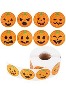 500 张/卷可爱卡通万圣节防水贴纸节日装饰可爱贴纸适用于手机、笔记本电脑、水瓶、行李箱、成人完美礼物、奖励标签贴纸 - 彩色 - 查看 6