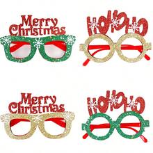 6 件随机款式新款圣诞装饰眼镜、圣诞礼品、派对礼品眼镜架 - 彩色 - 查看 2