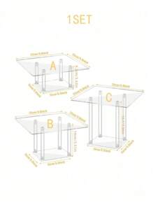 Clear Acrylic Cake Stand Display Rack For Wedding, Birthday, Party, Dessert Table Decoration Wedding Decor Wedding Party Supplies Wedding Decorations Wedding Accessories Wedding Cake Stand - Clear - View 2