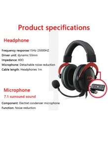 HyperX Cloud 2 Gaming Headset 7.1 Surround Sound/Durable Aluminum Frame/Detachable Mic For PC/PS Cloud 2 Gamer Wired Headphone