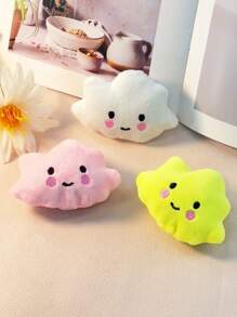 1pc Cute Cartoon Cloud Shaped Plush Doll Pet Fun Squeaker Doll, Suitable For Small Cats And Dogs