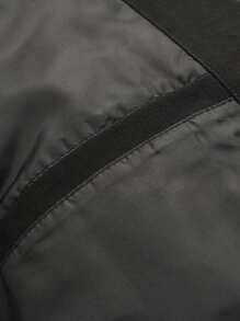 Men's Fashion Loose Turndown Collar Fleece Button Pocket Warm  Padded Coat, Autumn & Winter - Black - View 7