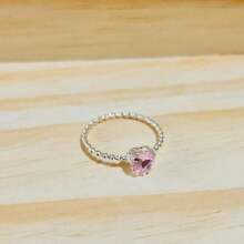 Women Single Ring - Hot Pink - View 1