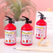 4pcs Creative Fire Extinguisher Shaped Pencil Sharpener, Ideal For Study Rewards And Birthday Gifts, Children's Day And Back-To-School Gifts