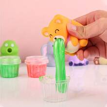 1pc Cartoon Puke Slime Pinch Prank Vent Vomit Toys Cute Toy - Multicolor - View 2