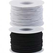 50m/Roll Colorful Elastic Jewelry Cord Nylon Material - DIY Bracelet Necklace Beaded Jewelry Braiding Cord, 1mm Thick - One Pack - View 19