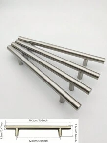 Tay nắm cửa tủ/tủ quần áo hình chữ T bằng thép không gỉ - màu đen - Xem 17