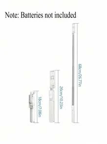 1入組迷你4合1伸縮無線遙控自拍棒三腳架，360°旋轉自拍棒，可拆卸遠程拍攝手機通用自拍棒手機支架相機用品，抗震防抖自拍棒，手機直播三腳架，伸縮手持穩定通用型號，兼容iPhone / Samsung GoPro小相機IOS和Android / 生日 / 情人節禮物 / 復活節 / 男友和女友，在戶外露營和旅行中隨時記錄美麗時刻，非常適合夏天戶外、旅行、郊游、假期、海灘等（不含電池，按鈕電池型號：CR1632） - 白色 - 查看 10