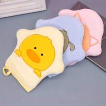 3pcs/1pc Cartoon Extra Soft Baby Bath Towel, Kid's Bath Wash Cloth, Baby Bathing Mitt - Children's Bath Towel - View 3
