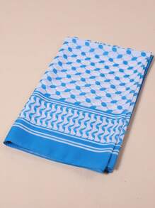 Fashionable Long Stripe Printed Polyester Ladies Scarf, Lightweight Fabric, Head Wrap Style Headband Soft Hijab For Abaya Women Veil - Multicolor - View 14