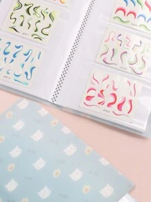 120 孔空相册美甲贴纸收纳册收藏整理卡展示架展示容器（不含贴纸）