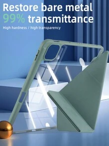 1 件深绿色亚克力 Y 型折叠扁平保护壳，多折叠多角度支架带笔槽，亚克力后壳防刮防弯曲，磁性自动睡眠/唤醒智能省电，简约/休闲/经典设计，兼容 iPad Mini6/Mini7/9.7/10.2/10.5/Air4/Air5/10th/10.9/Pro11/Air11(M2)/Air13(M2)/Pro11(M4)/Pro13(M4) 2024 12.9 英寸。由于光线不同，可能存在轻微色差。 - 暗夜綠 - 查看 4