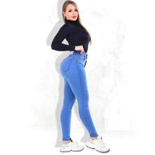 Kit 3 Women's Jeans Skinny Premium Lycra, Very Stretchy, High Waist, Elastane, Butt Lift, New With Pockets - Nhiều màu - Xem 2