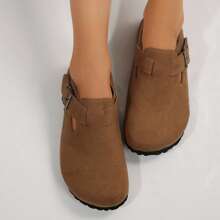 Women's Cork Footbed Clog With Womens Sandals Cork Footbed+Comfort, Beach Essentials - 棕色 - 查看 3