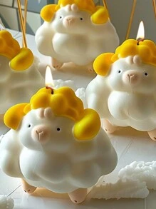 1pc 3D Sheep Silicone Mold For Making Candles&Soap&Aromatherapy Suitable For Home Decoration, Fireplace, Living Room, Central Decoration, Office, Valentine's Day Gifts, Candle Sets, Aromatherapy Candles, Friend Gifts, Women's Gifts