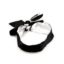 1 Stück Satin Augenmaske Schlafmaske, schwarze Satin-Augenmaske, Augen-Blindfold-Schlafmaske