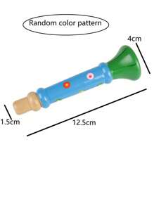 1pc Wooden Whistle Instrument, Small Horn, Baby & Toddler Educational Musical Toy (Random) - Multicolor - View 8