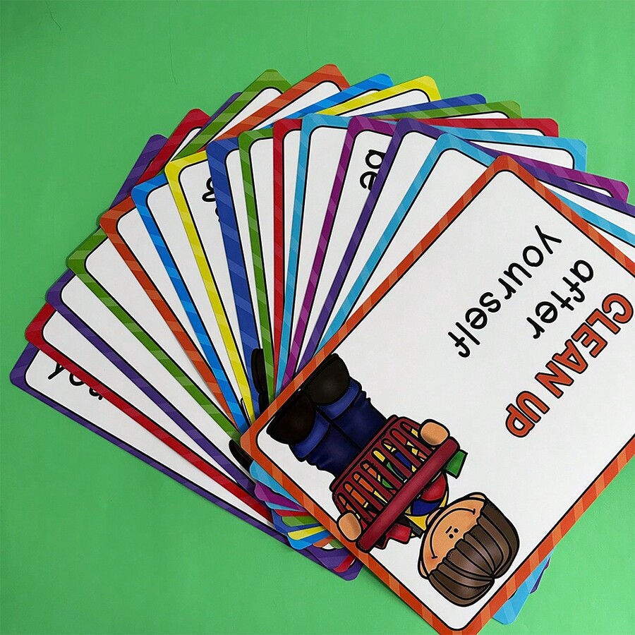 Educational Preschool Poster For Toddler And Kid Nursery Homeschool