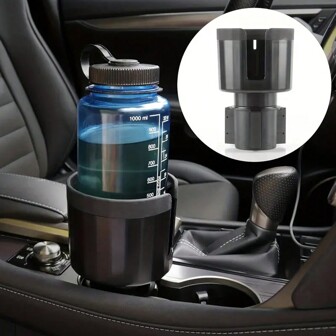 Car Cup Holder Extender Adapter With Offset Adjustable Base, Cup Holder Beverage Holder For Car