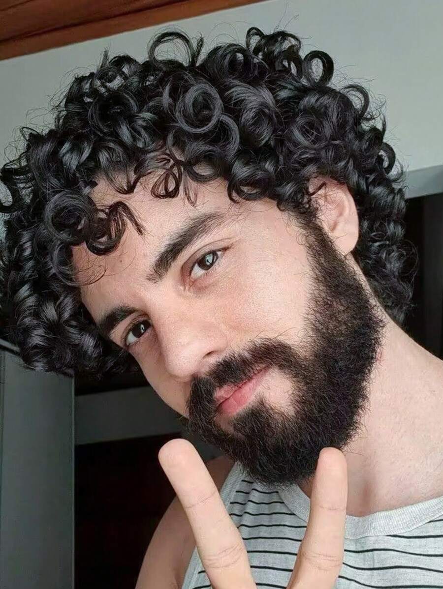 Men's Short Pixie Bob Wigs GlueFree Daily Wear Wigs HeatResistant