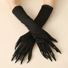 1pc Halloween Extra Long Finger Demon Claw Gloves, Performance Prop - Multicolor - View 1