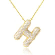 女士首字母项链 金色字母项链 - 金色 - 查看 32