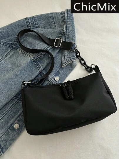 时尚纯色轻便大容量简约斜挎包，适合购物、钱包、逛街、年轻女性、大学生、新人、白领。非常适合办公室、大学、工作、商务、通勤、户外、旅行和郊游