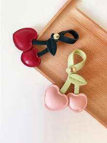 1 Cherry Keychain Pendant, Cherry Creative Bag Pendant, Cute And Personalized Girl Accessory - Multicolor - View 2