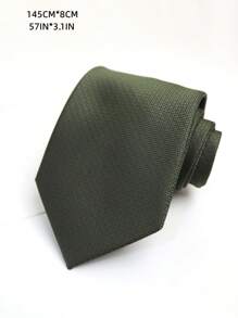 1 条深绿色手工领带，适合日常、派对、商务使用，可作为男士领带礼物 - 彩色 - 查看 12