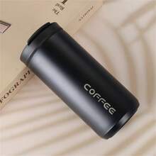 Tasse isotherme élégante et minimaliste, bouteille d'eau en acier inoxydable de haute qualité et pratique pour couple, cadeau, tasse d'eau pour sports d'été, pour l'extérieur, le camping - multicolore - Voir 11