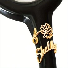 1Pc Personalized Stethoscope Name Tag, Birth Flower Stethoscope Charm ID Tag, Nurses Week Gift, Graduation Gift For Nurses_Doctors_Medical Assistants Gift,Fathers Day Gift - Golden - View 3