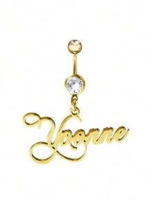 Khuyên rốn đính đá Cubic Zirconia thời trang này có thể được khắc tên tiếng Anh theo yêu cầu, thanh lịch và quyến rũ, là món quà trang sức tinh tế dành tặng bạn bè trong các dịp sinh nhật và ngày lễ. Được làm từ thép không gỉ, sản phẩm mang vẻ đẹp cổ điển và trường tồn. Chúng tôi cũng cung cấp các loại khuyên rốn, vòng chân và dây chuyền eo được thiết kế theo yêu cầu, mang phong cách đường phố năng động. - vàng vàng - Xem 3