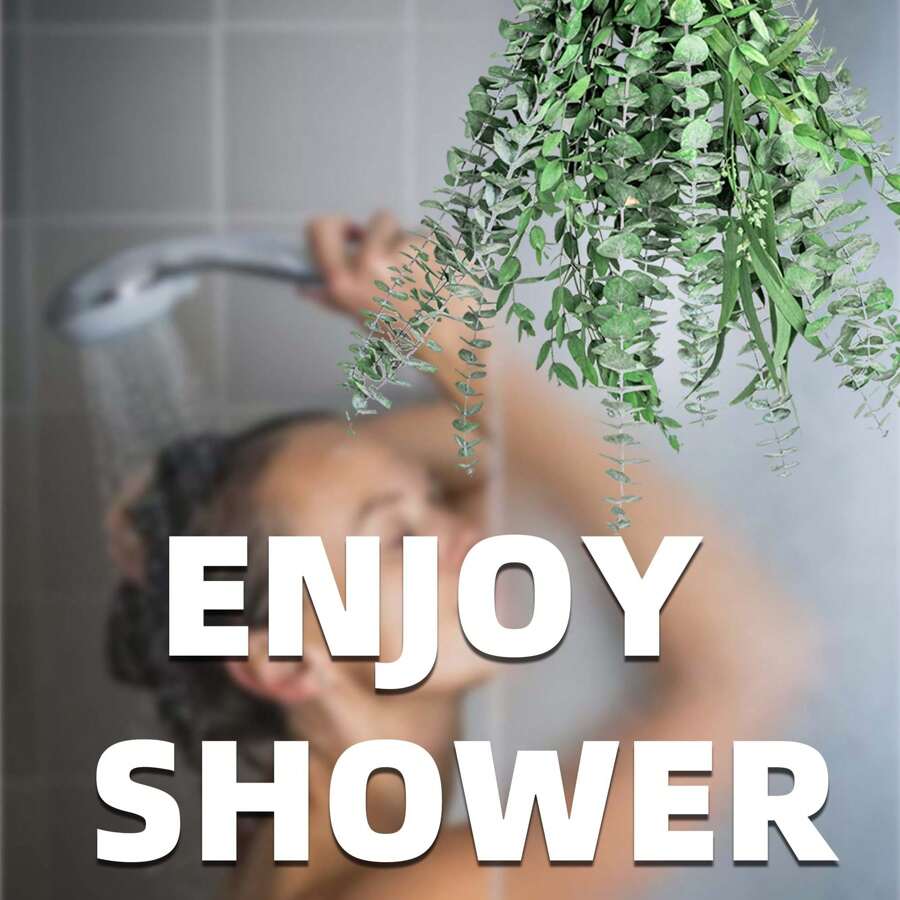 3kinds Eucalyptus For Shower Natural Eucalyptus Stems 12PCS /24PCS  17inch Real Dried Eucalyptus Leaves Shower Bathroom Decor Hanging, Vase Filler, Dried Flowers Arrangement Home Decor Wedding Decor - 綠色 - 查看 1