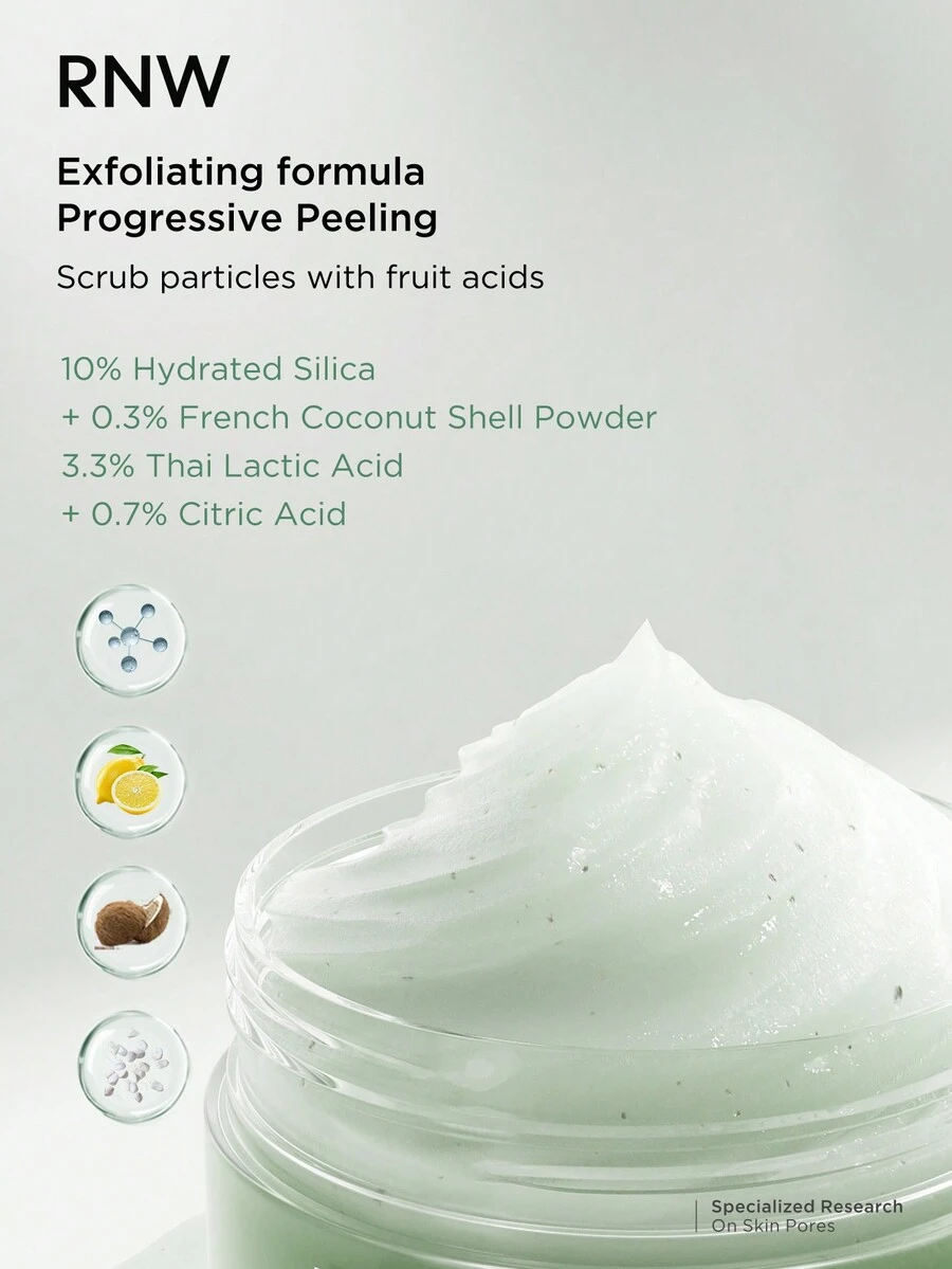 RNW DER.CLEAR Smoothing Fragrance Body Scrub 180g - Mint Green - View 1